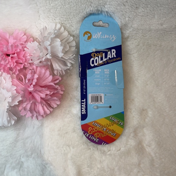 DOGHAUS Whimsy Collection Collar πLove & Rainbows π - Picture 3 of 4